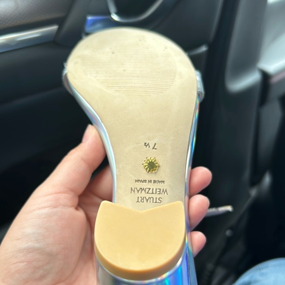 NIB Stuart Weitzman Hologram block heel - Picture 2 of 2